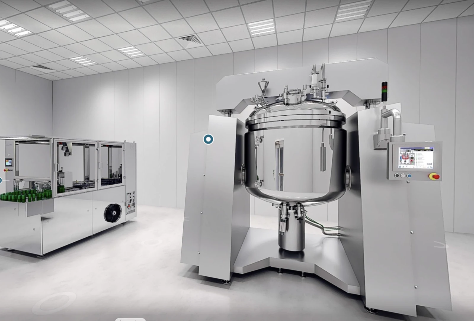 Digital twin in rendering di un ambiente industriale